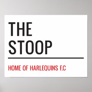 Affiche Signe de la rue Stoop Stadium