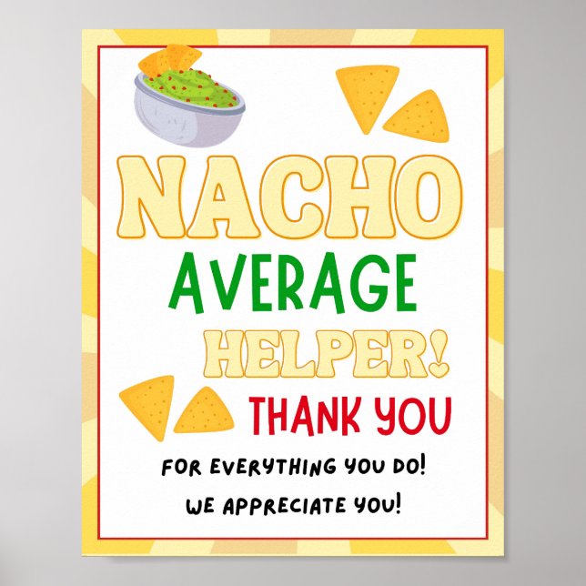 Affiche Signe de la semaine d'appréciation, Signe d'appréc (Devant)