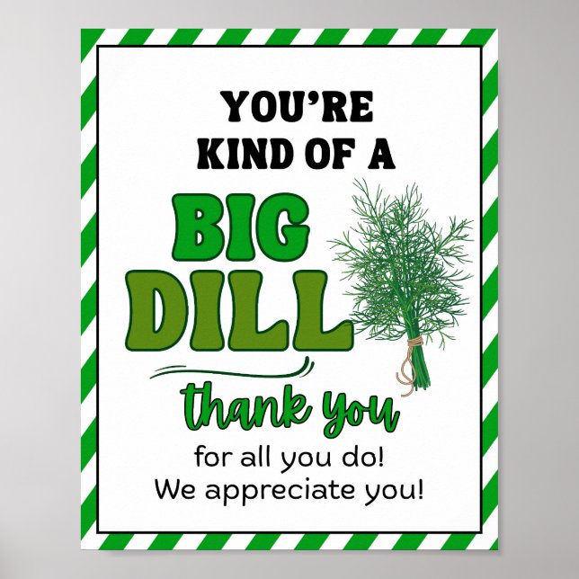 Affiche Signe de la semaine d'appréciation, Signe d'appréc (Devant)