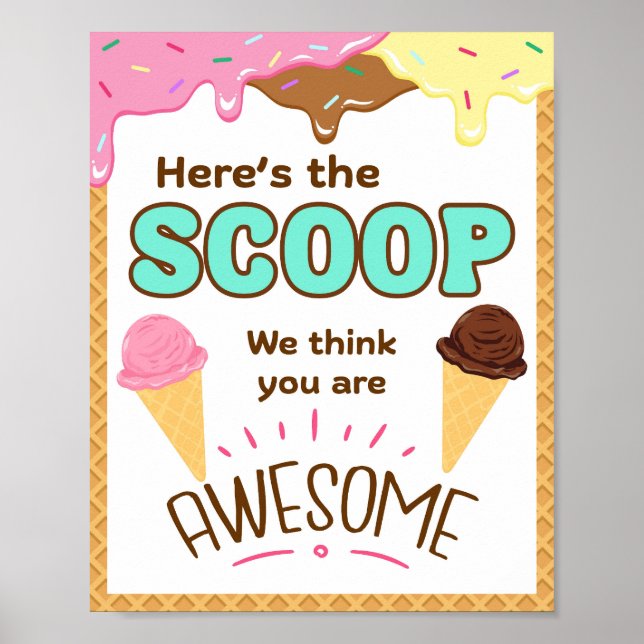 Affiche Signe de la semaine d'appréciation, Signe d'appréc (Devant)