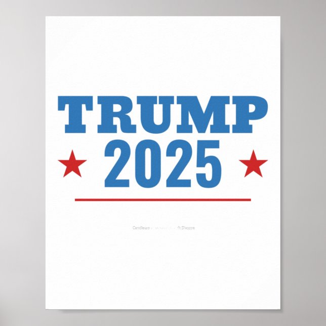 Affiche Signe de l'élection présidentielle de 2025 de Trum (Devant)