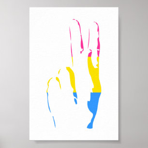 Affiche signe de paix de fierté de casseroles