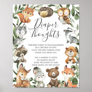 Affiche SIGNE DE PENSÉES DES Baby showers DE LA BÊTE