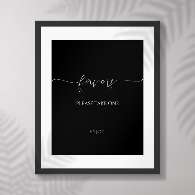 Affiche Signe de préférence de Fête des mariées de script  (Créateur téléchargé)