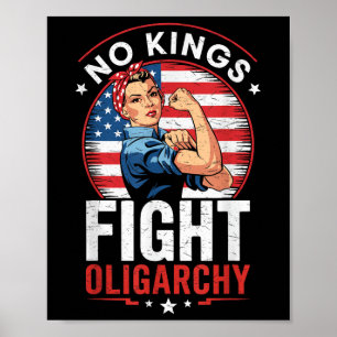 Affiche Signe de protestation contre l'oligarchie Démocrat