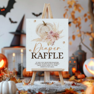 Affiche Signe de rabat du Baby shower d'automne