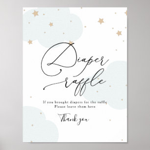 Affiche Signe de rabat sur la lune étoile Twinkle