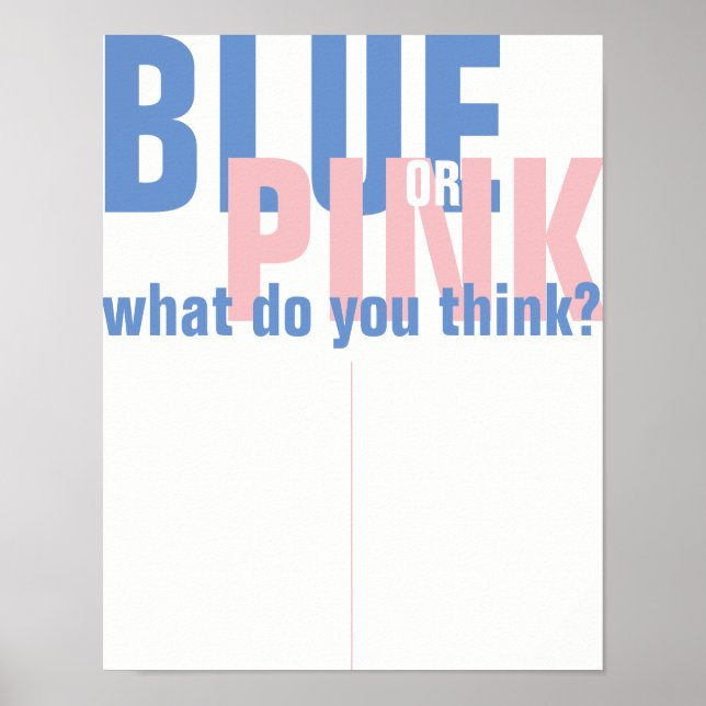 AFFICHE SIGNE DE RÉVÉLATION DE GENRE (Devant)