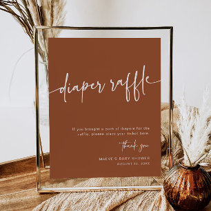 Affiche Signe de rouille de la couche de saumons Boho Mini