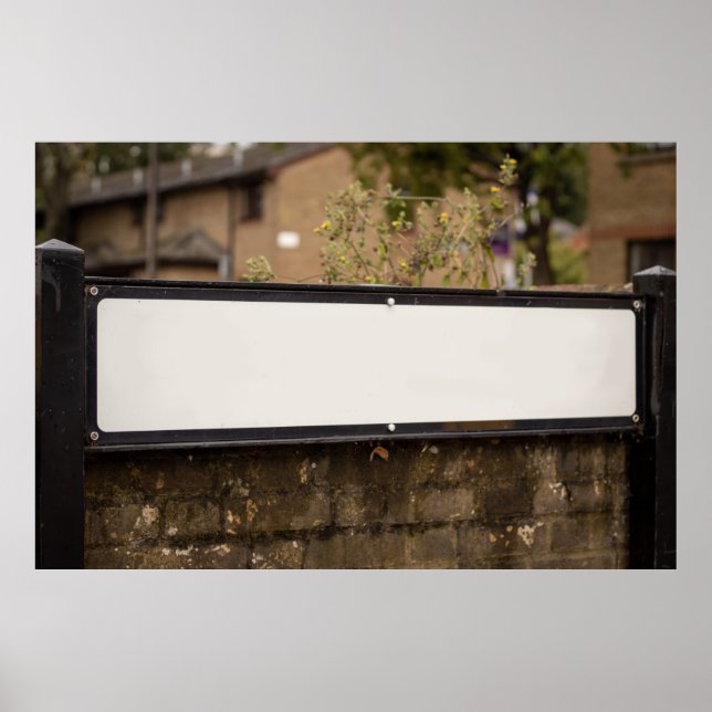 Affiche Signe de rue pour les noms personnalisés (Devant)