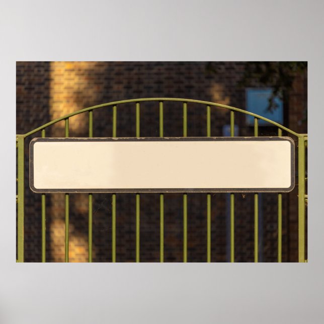 Affiche Signe de rue pour les noms personnalisés (Devant)