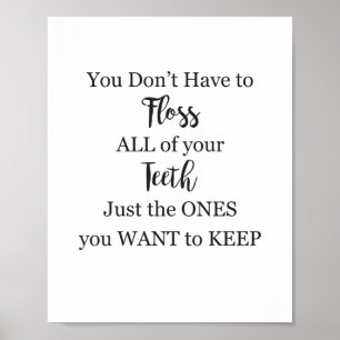 Affiche Signe de salle de bain Bronzez vos dents