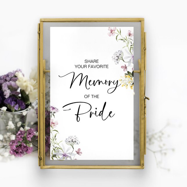 Affiche Signe de Souvenir Préféré de la Mariée pour la Fêt (Créateur téléchargé)
