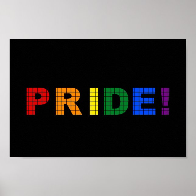 Affiche Signe de texte LGBT pride (Devant)