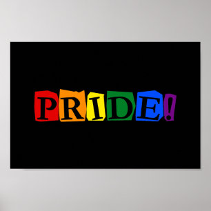 Affiche Signe de texte LGBT pride