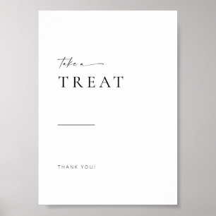 Affiche Signe de traitement Chic + Simple Moderne Script M