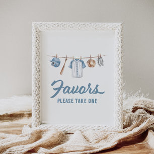 Affiche SIGNE DES Baby showers DE baseball Faveurs