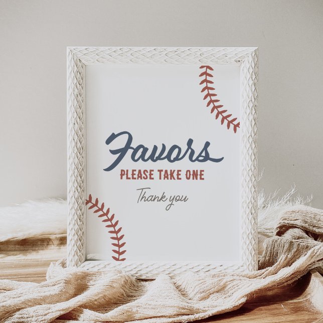 Affiche SIGNE DES Baby showers DE baseball Faveurs (Créateur téléchargé)