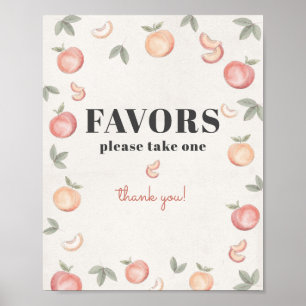 Affiche signe des faveurs de pêche douce