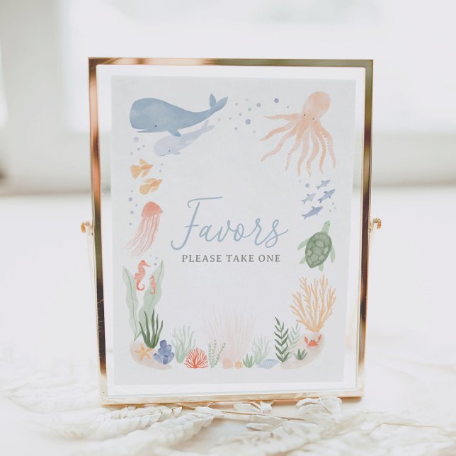 Affiche Signe des faveurs pour l'anniversaire de la mer (Créateur téléchargé)