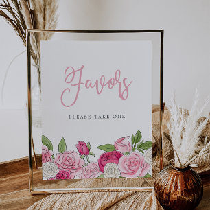 Affiche SIGNE DES FEMMES DE JARDIN Rosé