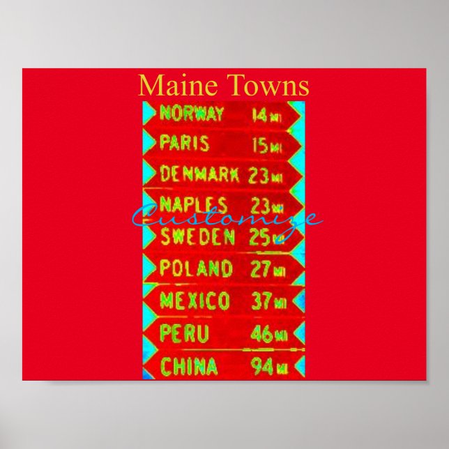 Affiche SIGNE DES VILLES DU Maine Thunder_Cove (Devant)