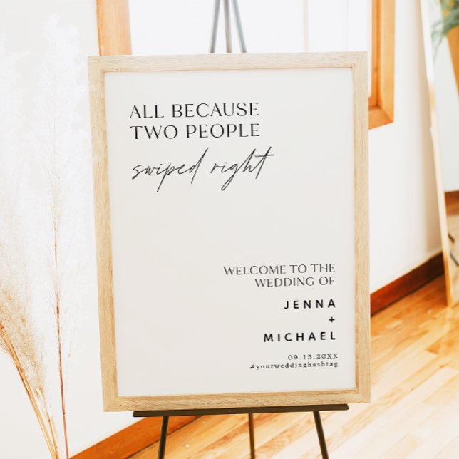 AFFICHE SIGNE DROITE MINIME DE DEUX PERSONNES ÉPAUTÉE (Créateur téléchargé)