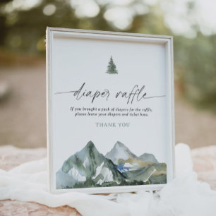 Affiche SIGNE DU Baby shower DE LA FOULE DE FOULE DE monta