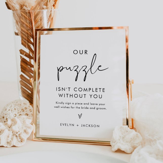 Affiche SIGNE DU GUIDE DU Mariage DU Puzzle STELLA (Créateur téléchargé)