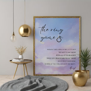 Affiche Signe du jeu de Fête des mariées sur nuage 9