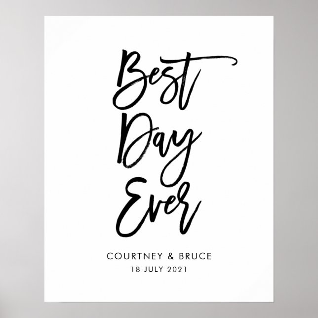 Affiche Signe du jour le plus mariage (Devant)