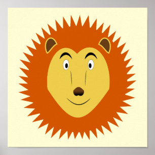 Affiche Signe du Lion Anniversaire Lion