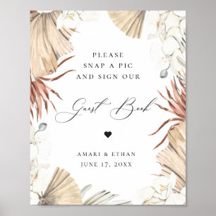 Affiche SIGNE DU LIVRE D'INVITATION DE LA Jungle Rustique