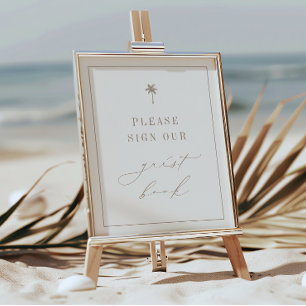 Affiche SIGNE DU LIVRE D'INVITATION OASIS Beach