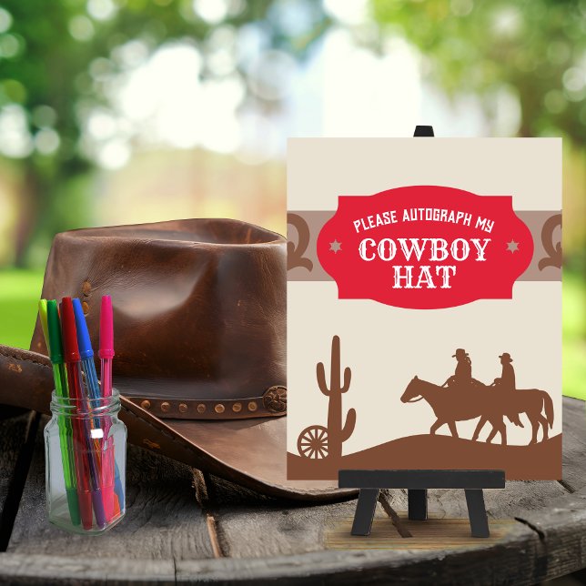 Affiche Signe du premier Rodéo rouge "Autographe mon Casqu (Créateur téléchargé)