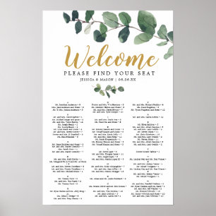 Affiche SIGNE DU SITE Mariage Eucalyptus