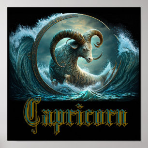 Affiche Signe du zodiaque Capricorne