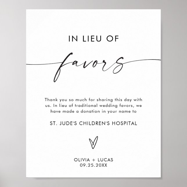 Affiche Signe en remplacement de Faveurs, Signe Mariage mi (Devant)