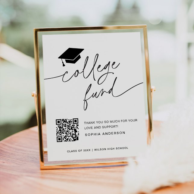 Affiche SIGNE EVERLEIGH Gradutaia College Fund Venmo (Créateur téléchargé)