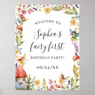 Affiche SIGNE Fairy First 1st Bird Bienvenue
