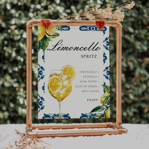 Affiche SIGNE Fête des mariées Limocello Spritz Lemon Posi