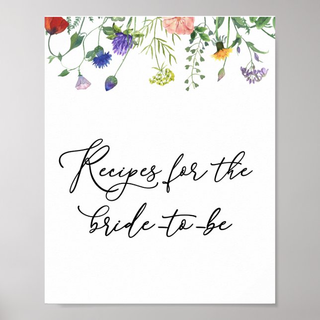 Affiche Signe fleur sauvage et recettes bourdonnantes d'ab (Devant)