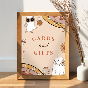Affiche Signe Halloween Baby showers cartes & cadeaux