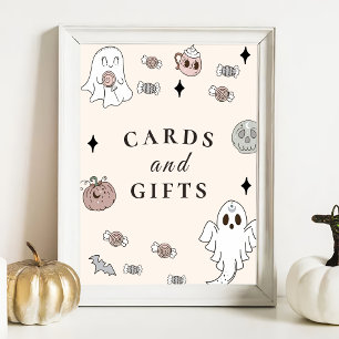 Affiche Signe Halloween Baby showers cartes & cadeaux