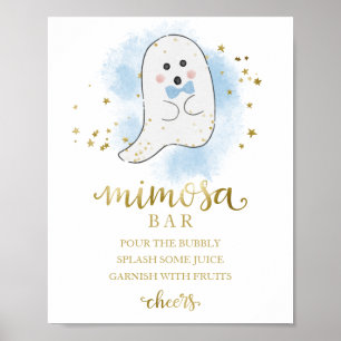 Affiche SIGNE Halloween Boy Baby shower Mimosa Bar