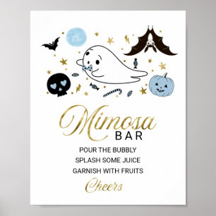 Affiche SIGNE Halloween Boy Baby shower Mimosa Bar