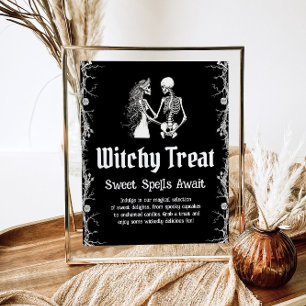 Affiche SIGNE Halloween Skeleton Witchen Treat Sweets
