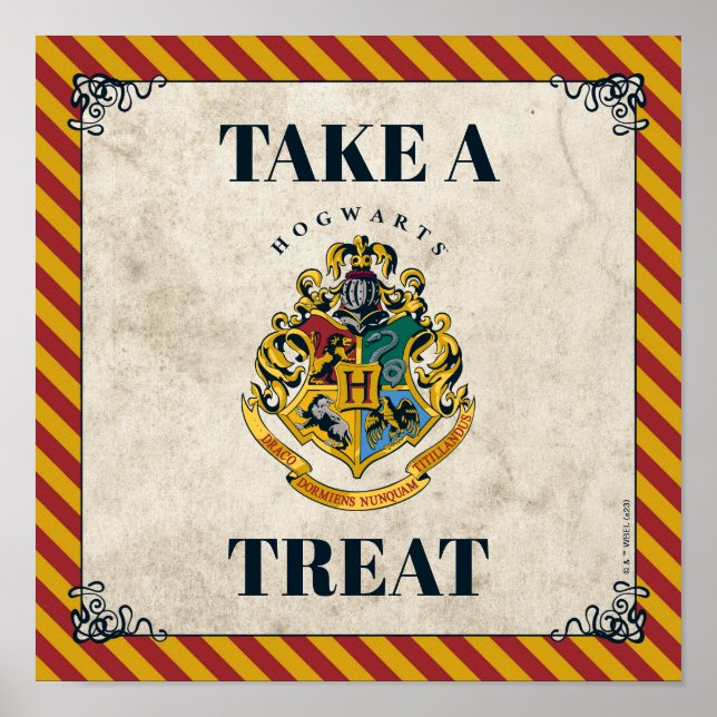 Affiche Signe Harry Potter Hogwarts Anniversaire Prenez un (Devant)