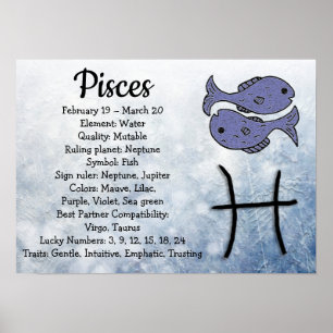 Affiche SIGNE Horoscope Poches