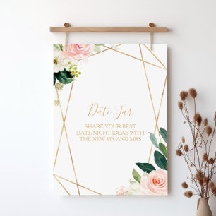 Affiche Signe Jar Géométrique Vert & Or